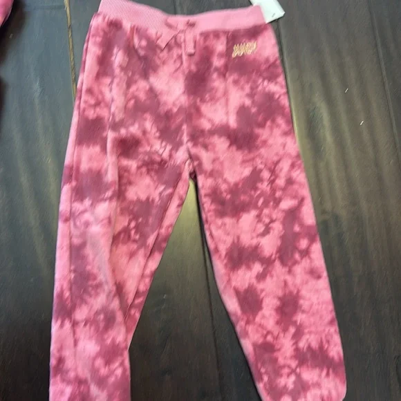 NWT Juicy Couture Toddler Girls Pink Tie-Dye Hoodie and Joggers Set - Picture 6 of 9